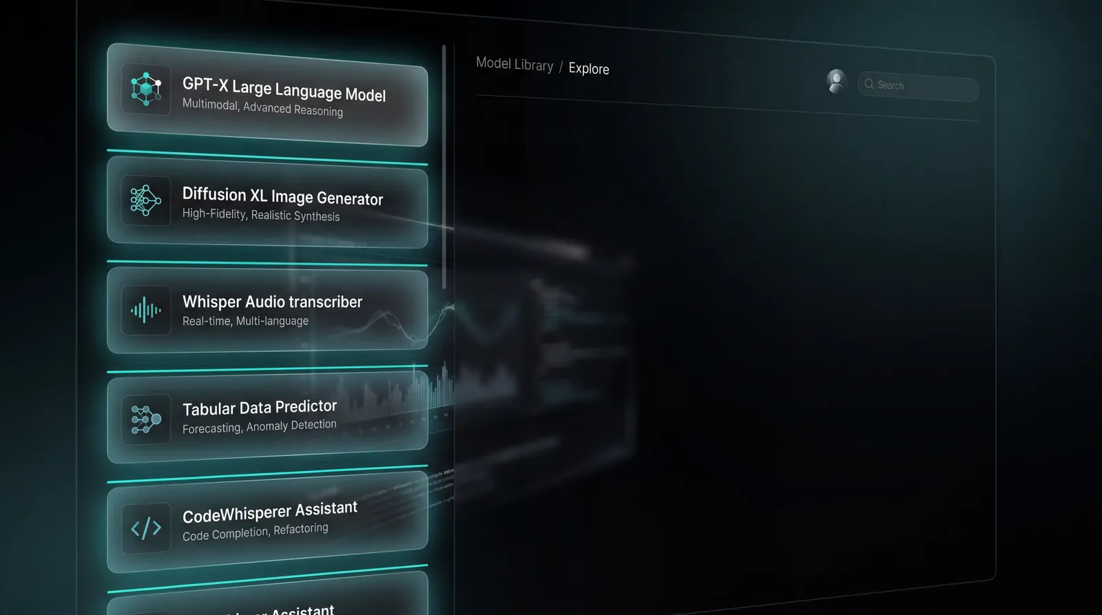 Gendia's model selector showing all frontier image models in one interface