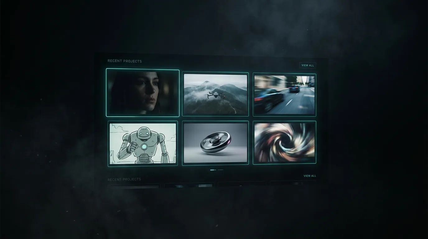 Gendia video model selector showing the full lineup of video generation models