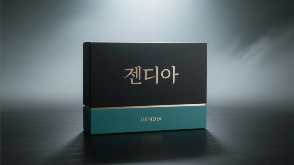 Packaging design with Korean and English text rendered by Qwen Image